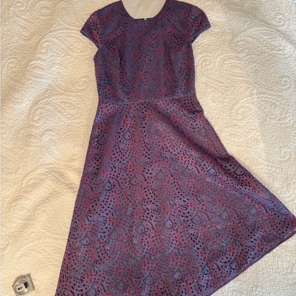 NWOT Banana Republic Assymetrical lace dress Sz 0